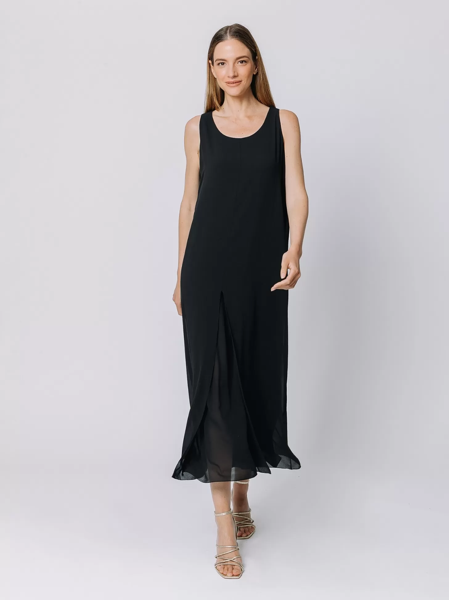 Women Martino Midali Long Chiffon Dress