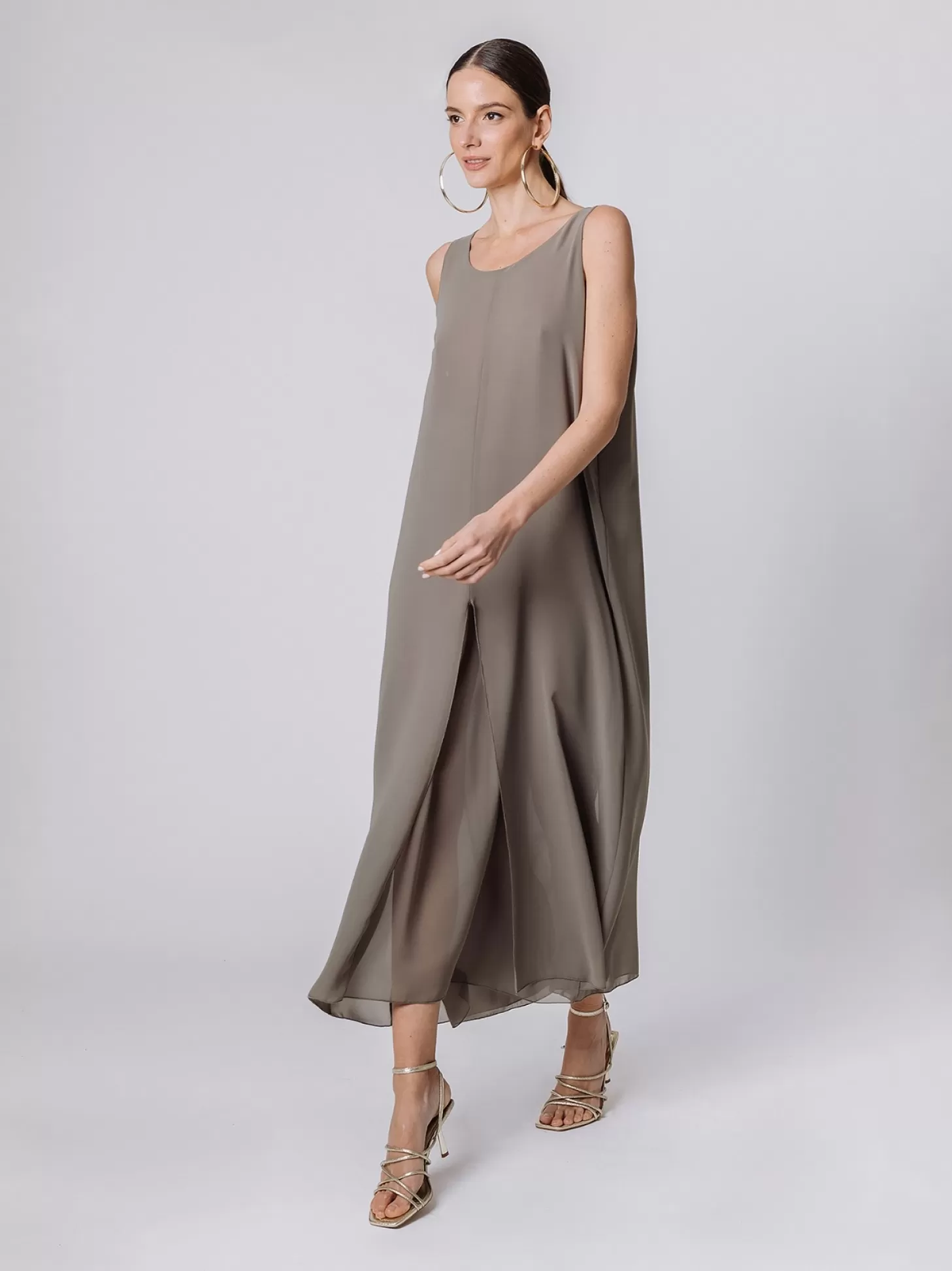 Women Martino Midali Long Chiffon Dress