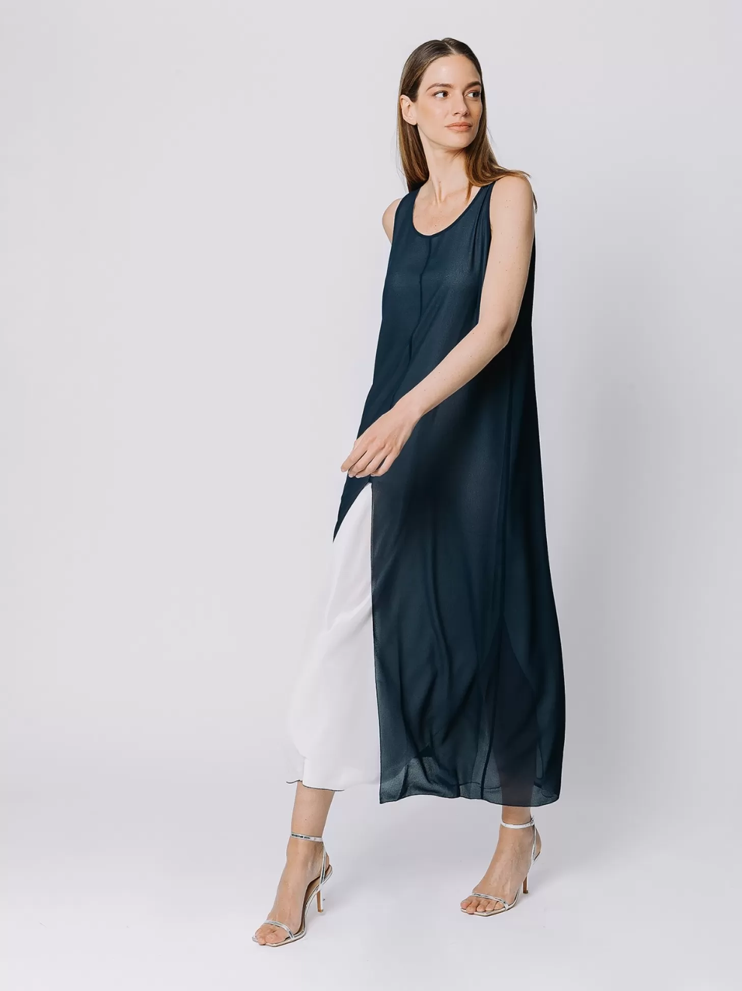 Women Martino Midali Long Chiffon Dress