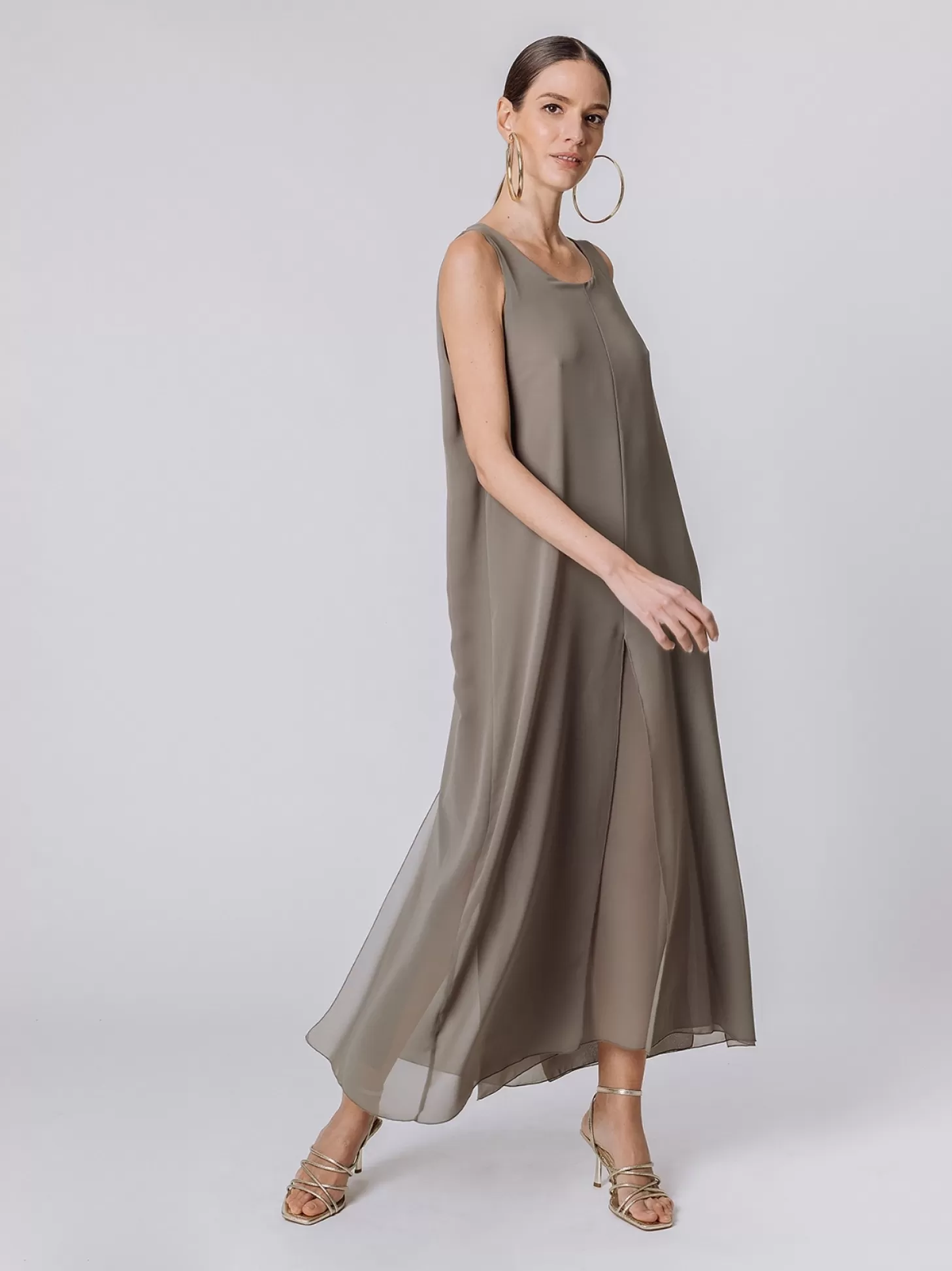 Women Martino Midali Long Chiffon Dress