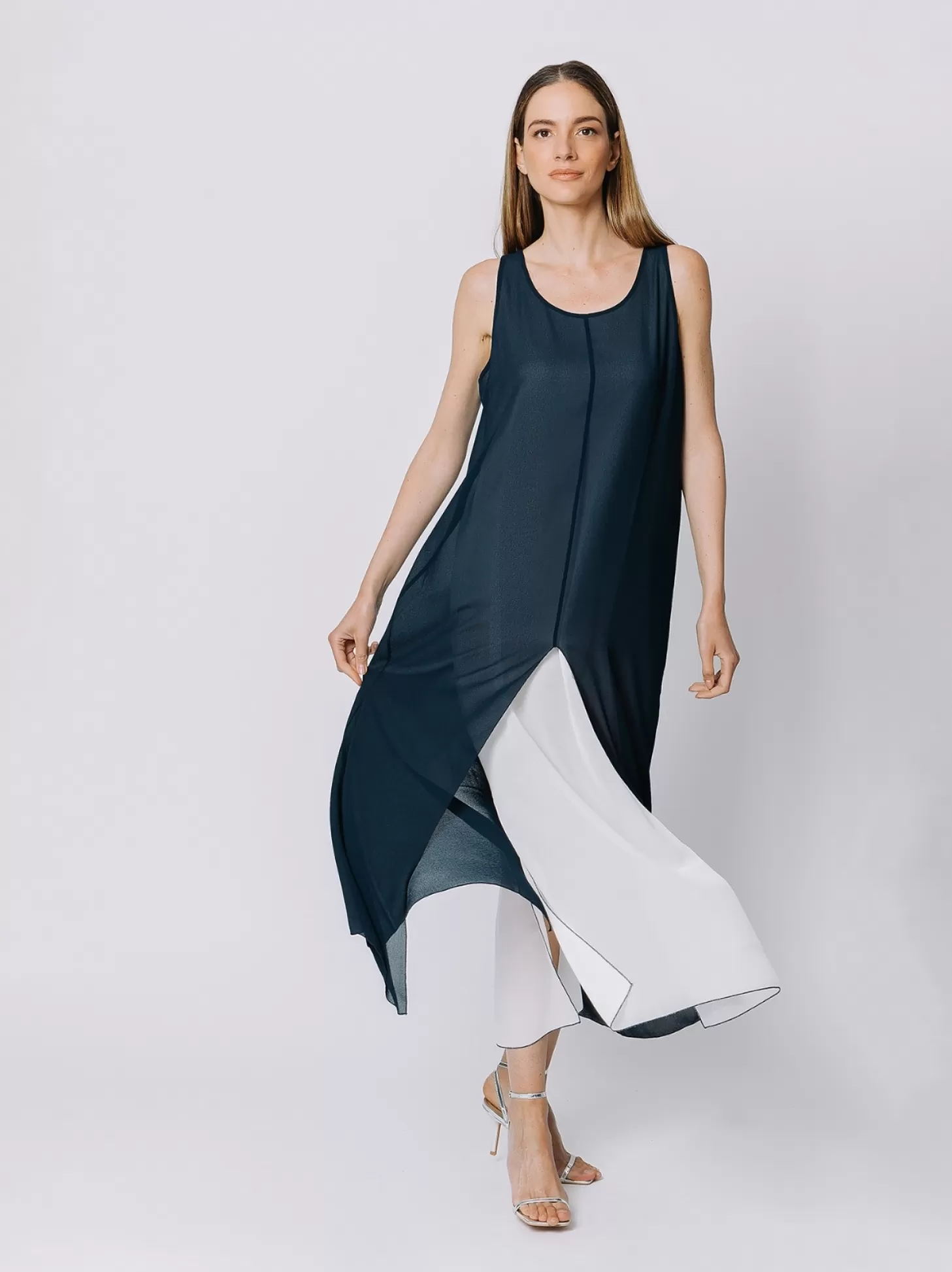 Women Martino Midali Long Chiffon Dress