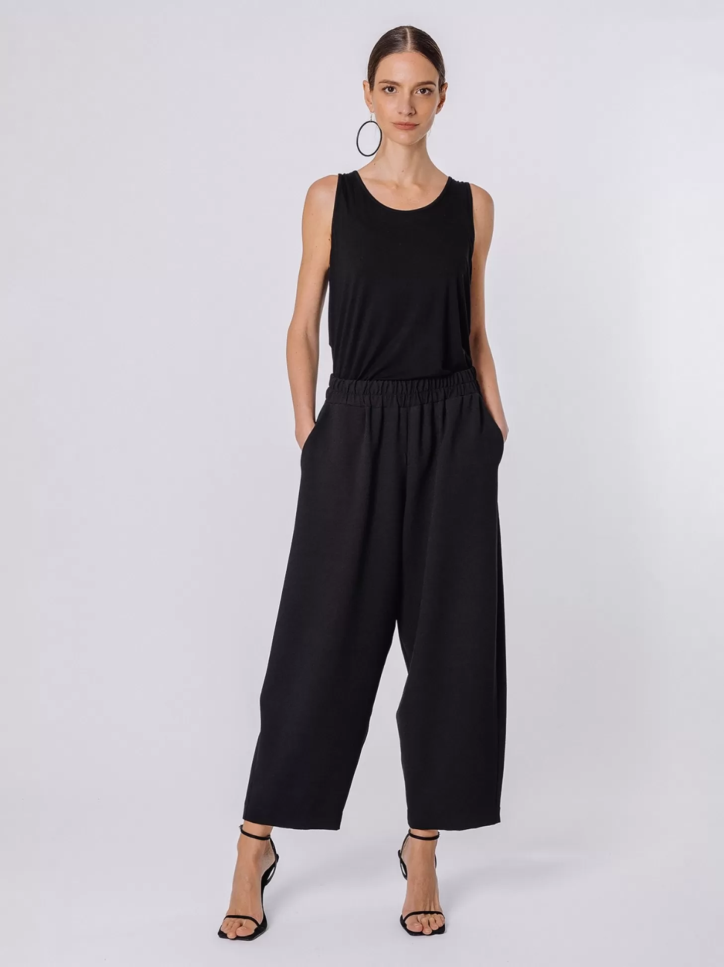 Women Martino Midali Loose-Fit Trousers In Stretch Crepe