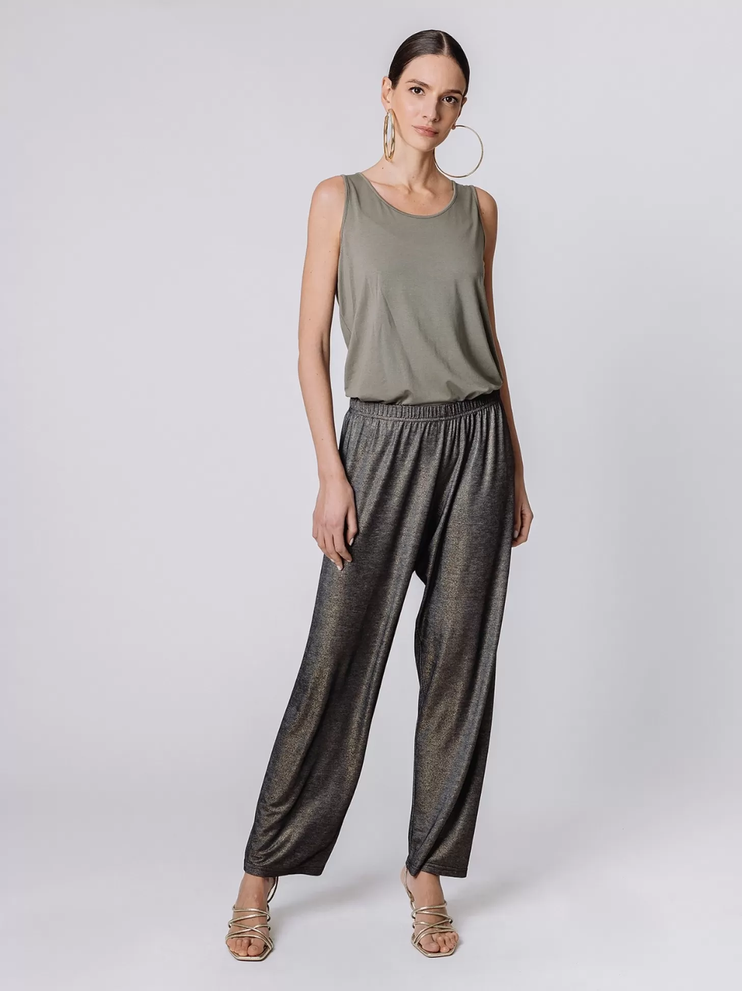 Women Martino Midali Lurex Jersey Trousers