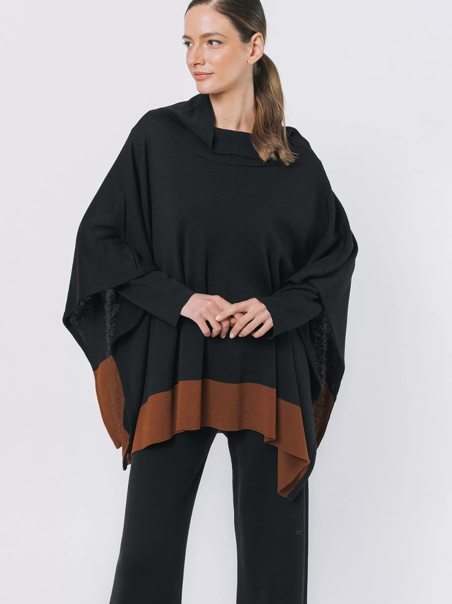 Women Martino Midali Maxi Knitted Poncho