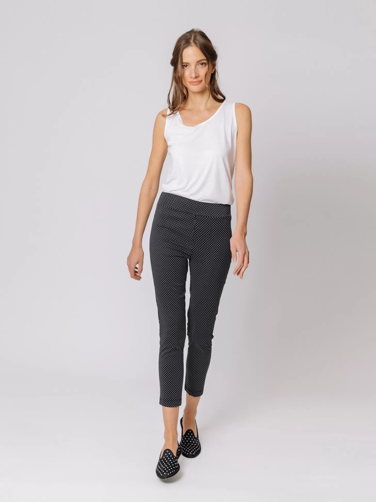 Women Martino Midali Micro Pois Skinny Trousers