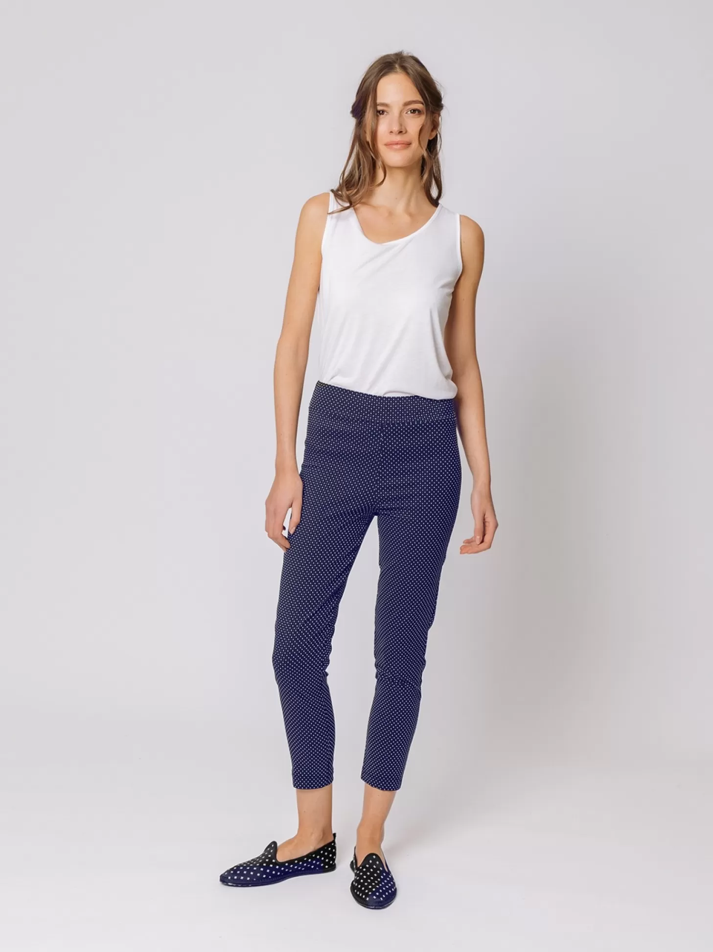 Women Martino Midali Micro Pois Skinny Trousers