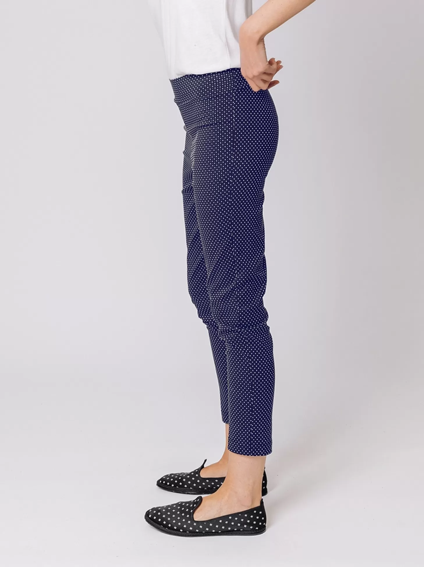 Women Martino Midali Micro Pois Skinny Trousers