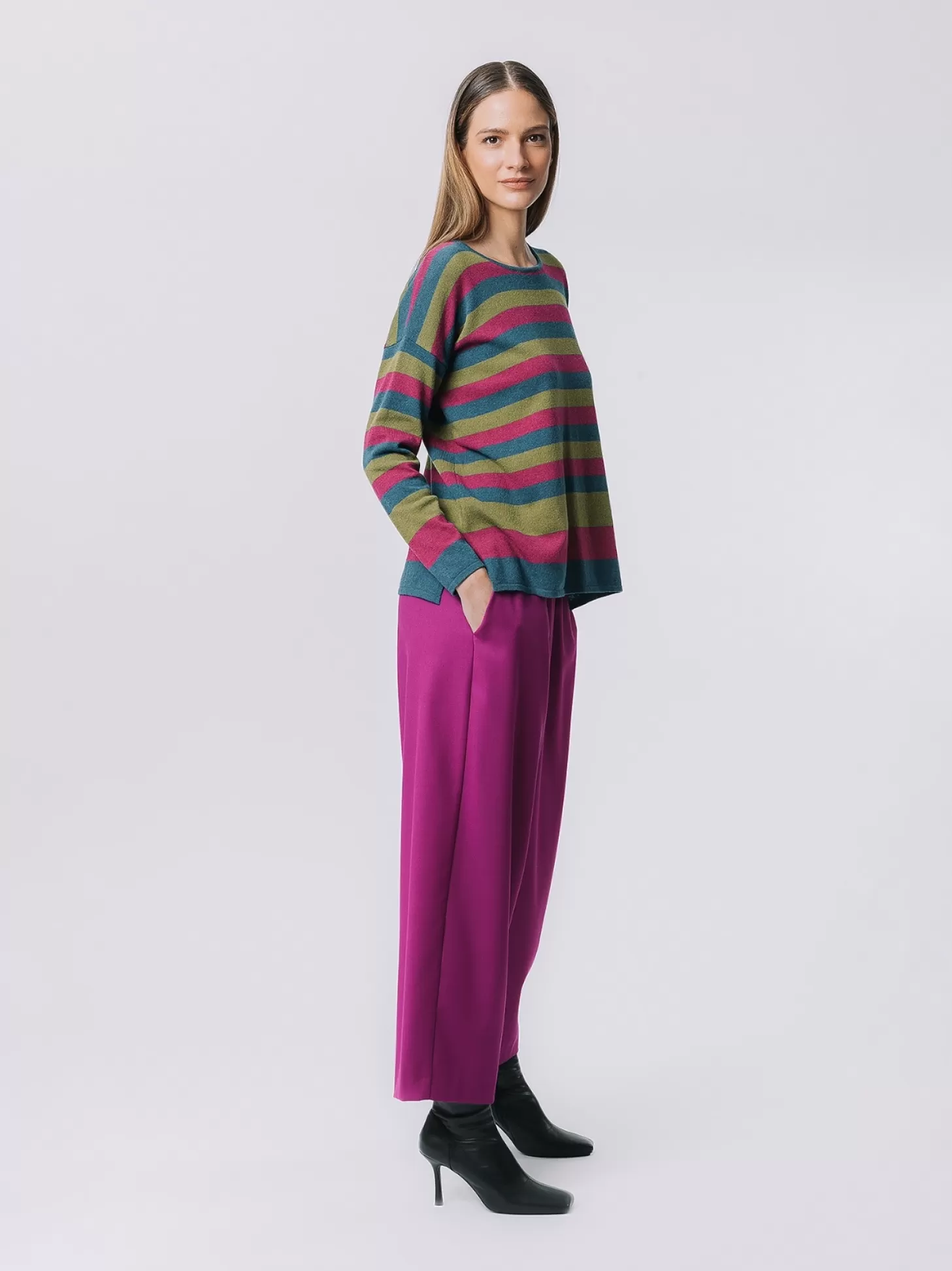 Women Martino Midali Multicoloured Striped Sweater