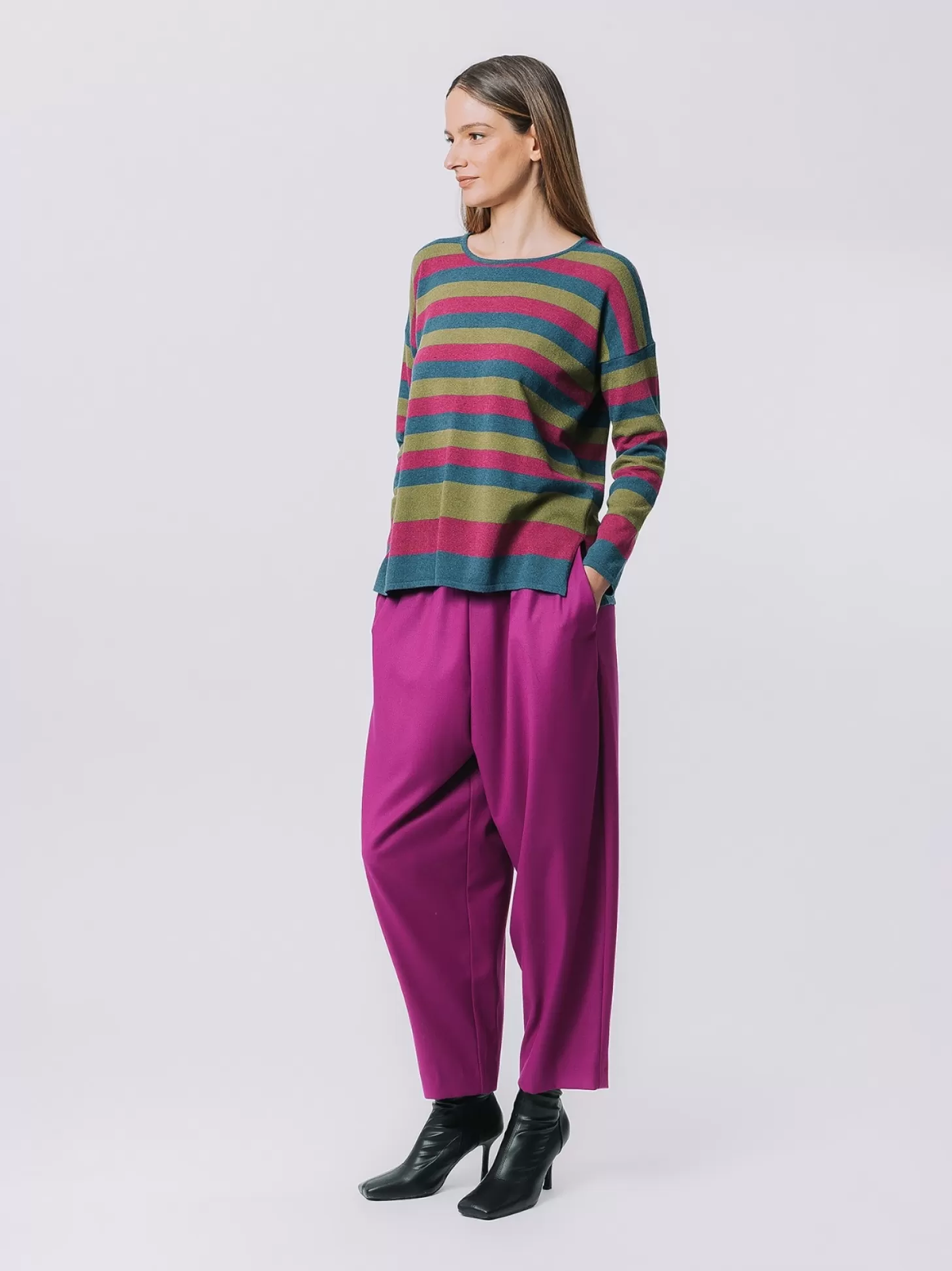 Women Martino Midali Multicoloured Striped Sweater