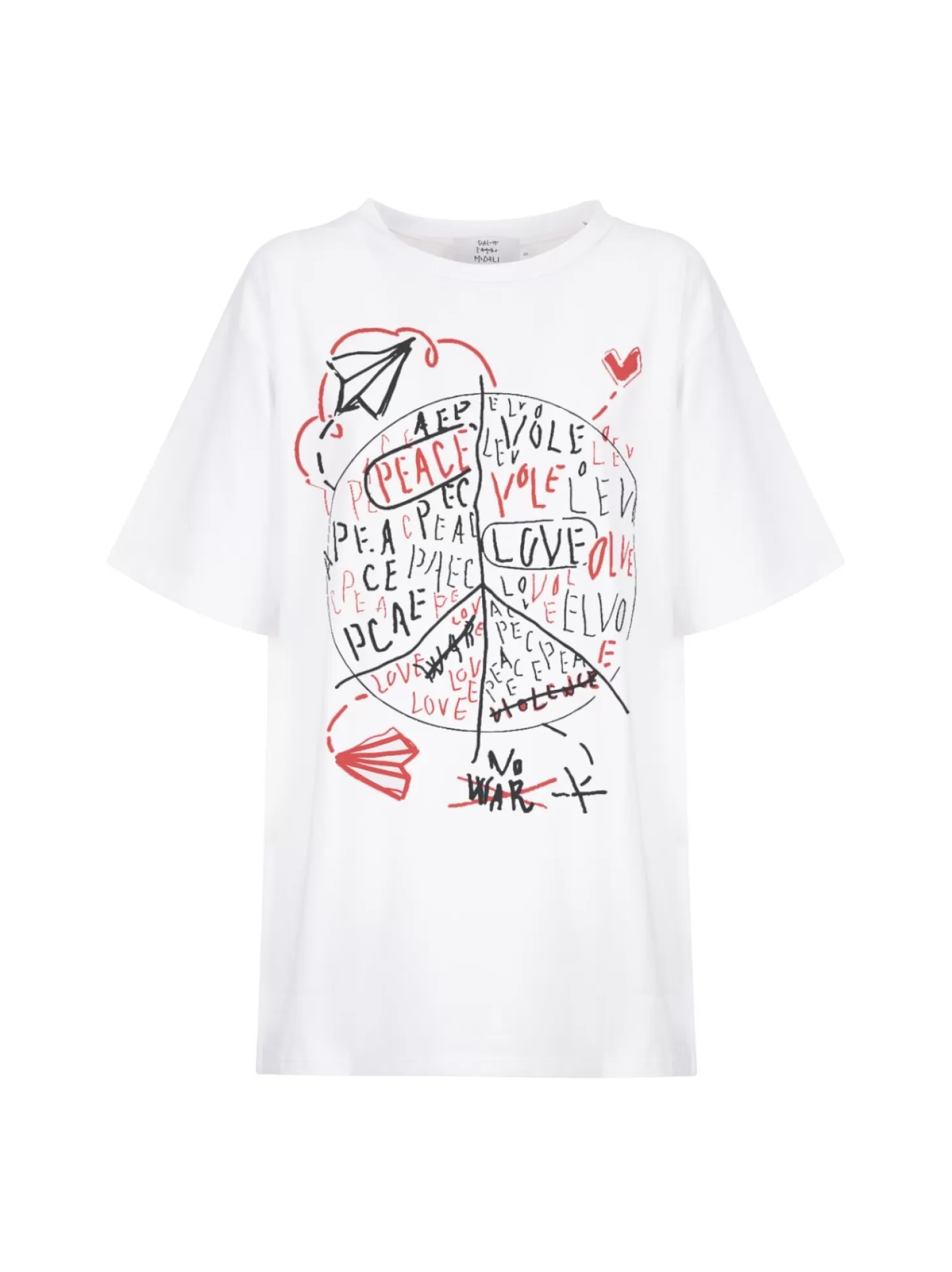 Women Martino Midali Over Peace Art T-Shirt / Midali T-Shirt