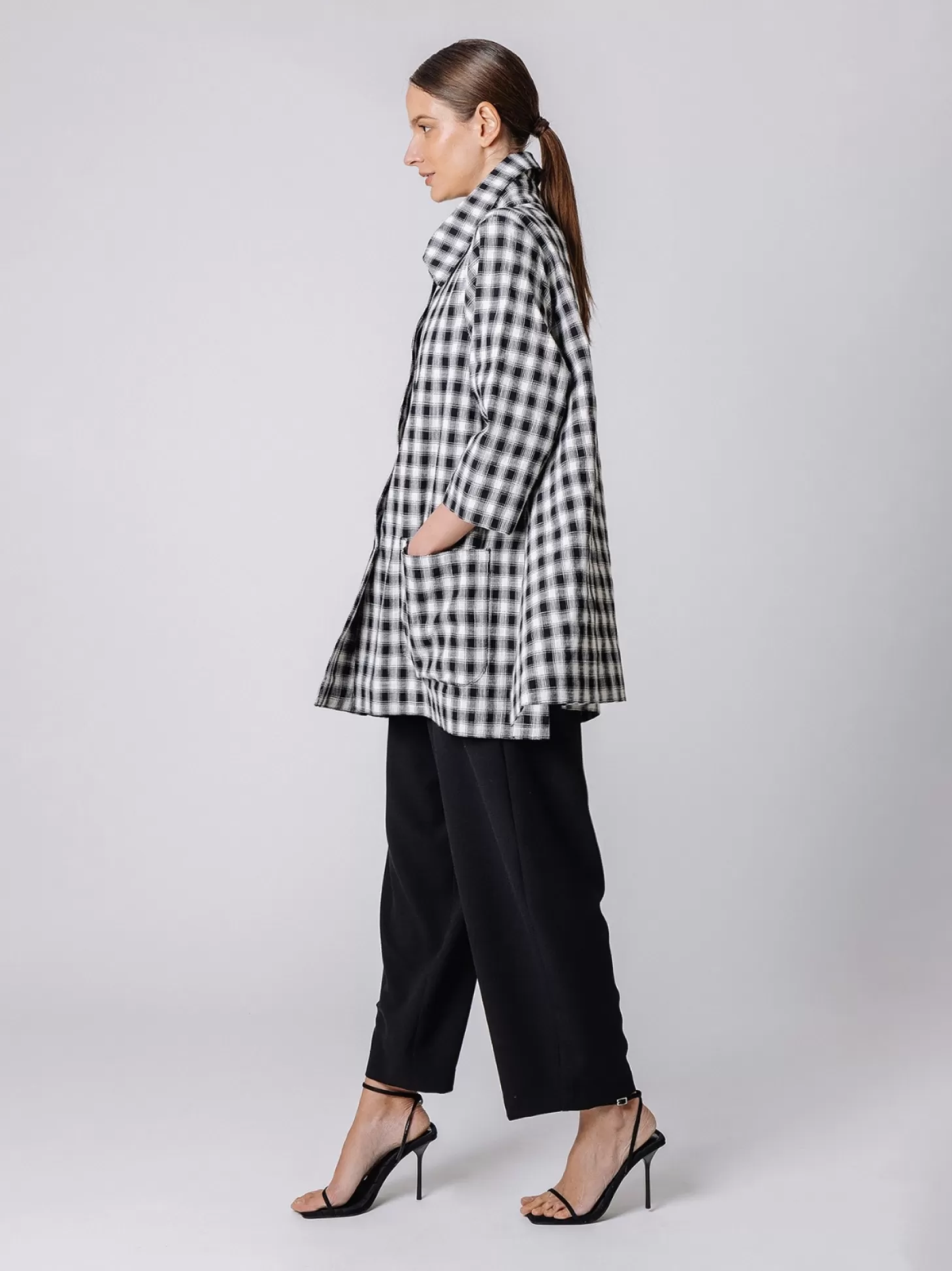 Women Martino Midali Oversize Checked Jacket