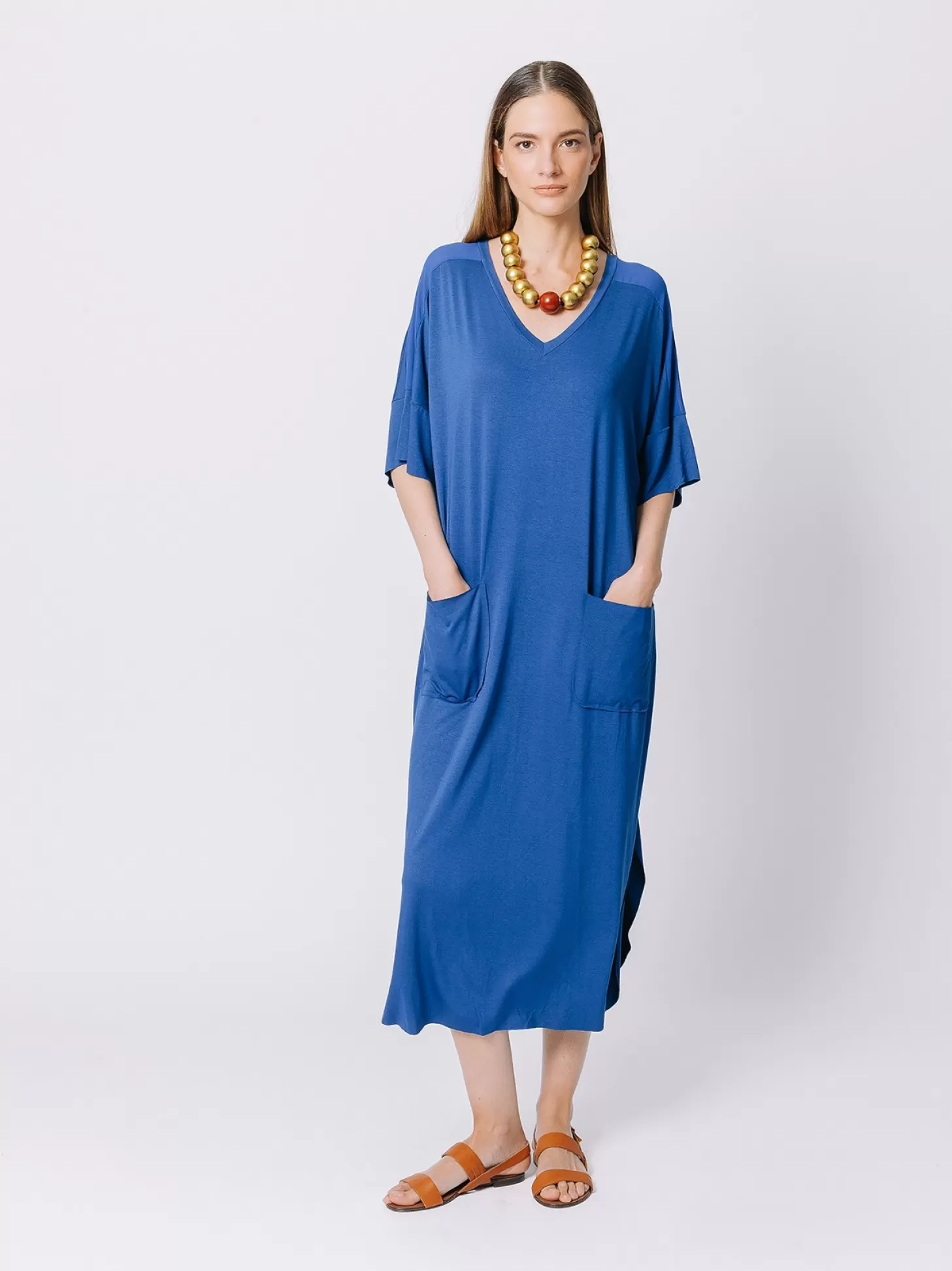 Women Martino Midali Oversize Dress With Chiffon Insert