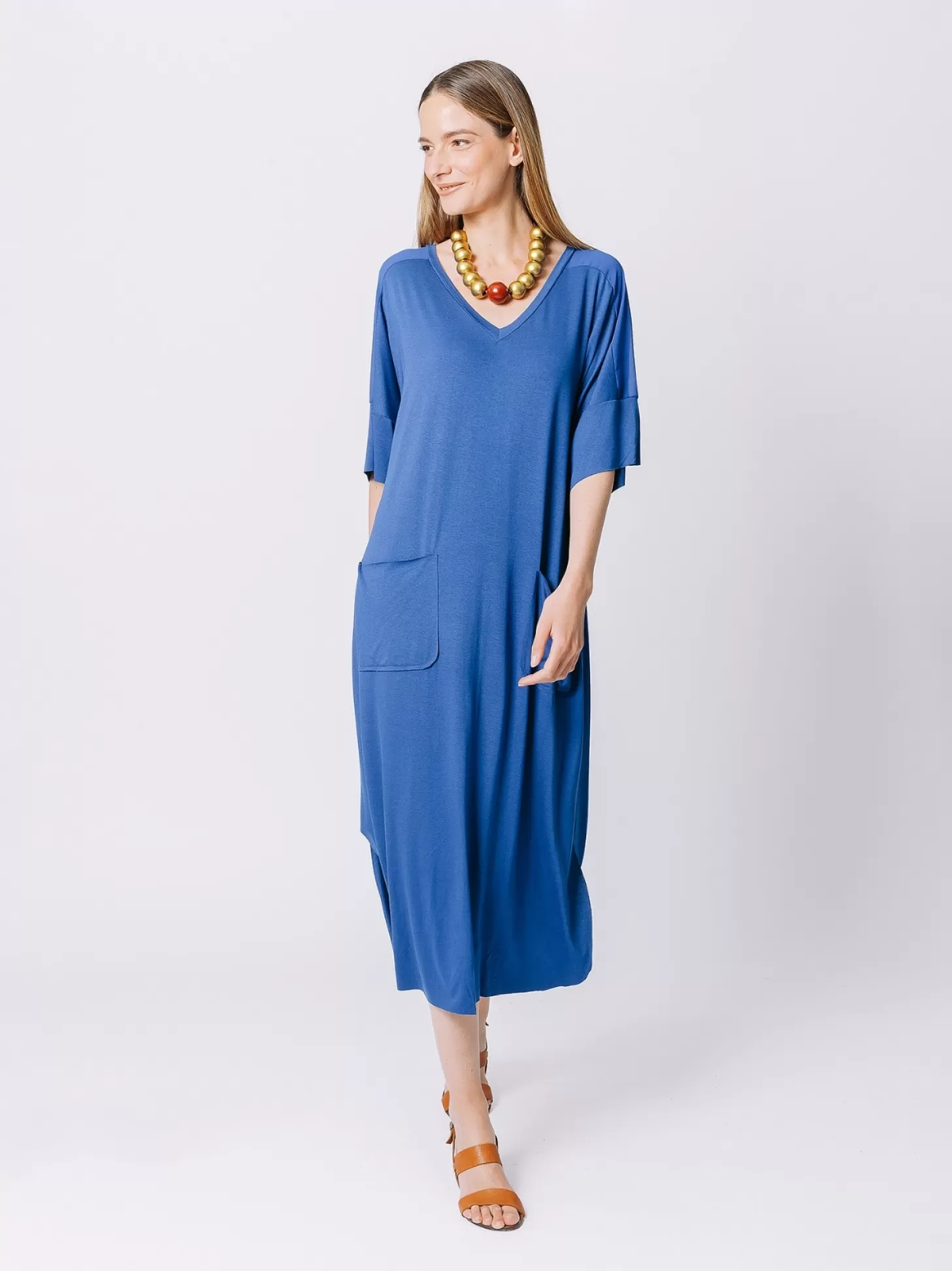 Women Martino Midali Oversize Dress With Chiffon Insert