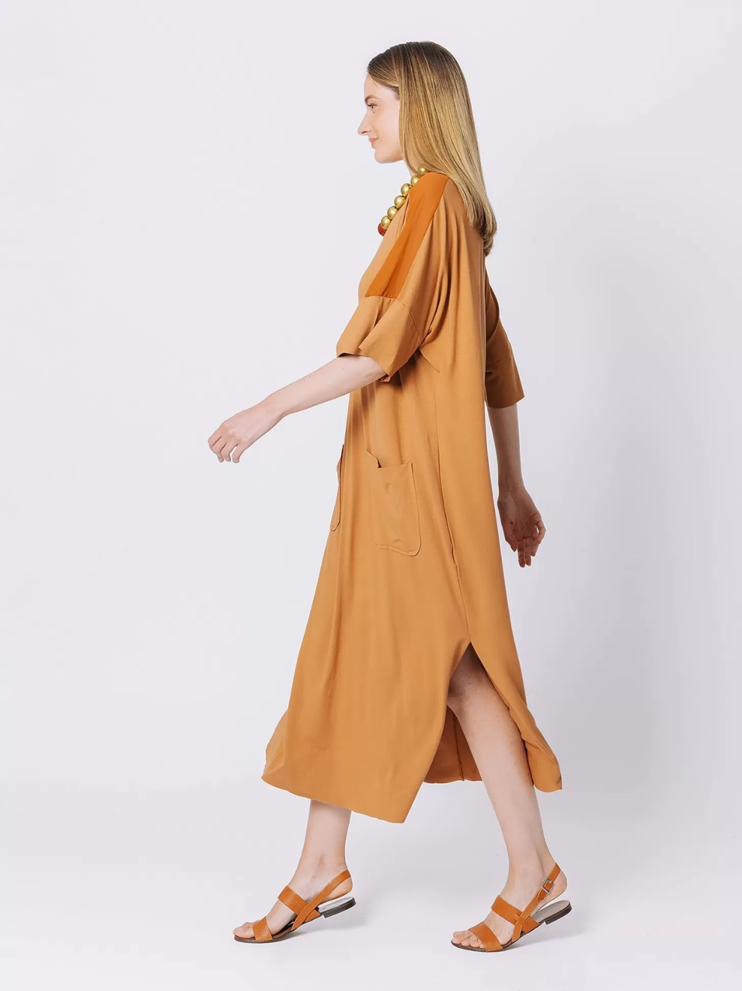 Women Martino Midali Oversize Dress With Chiffon Insert