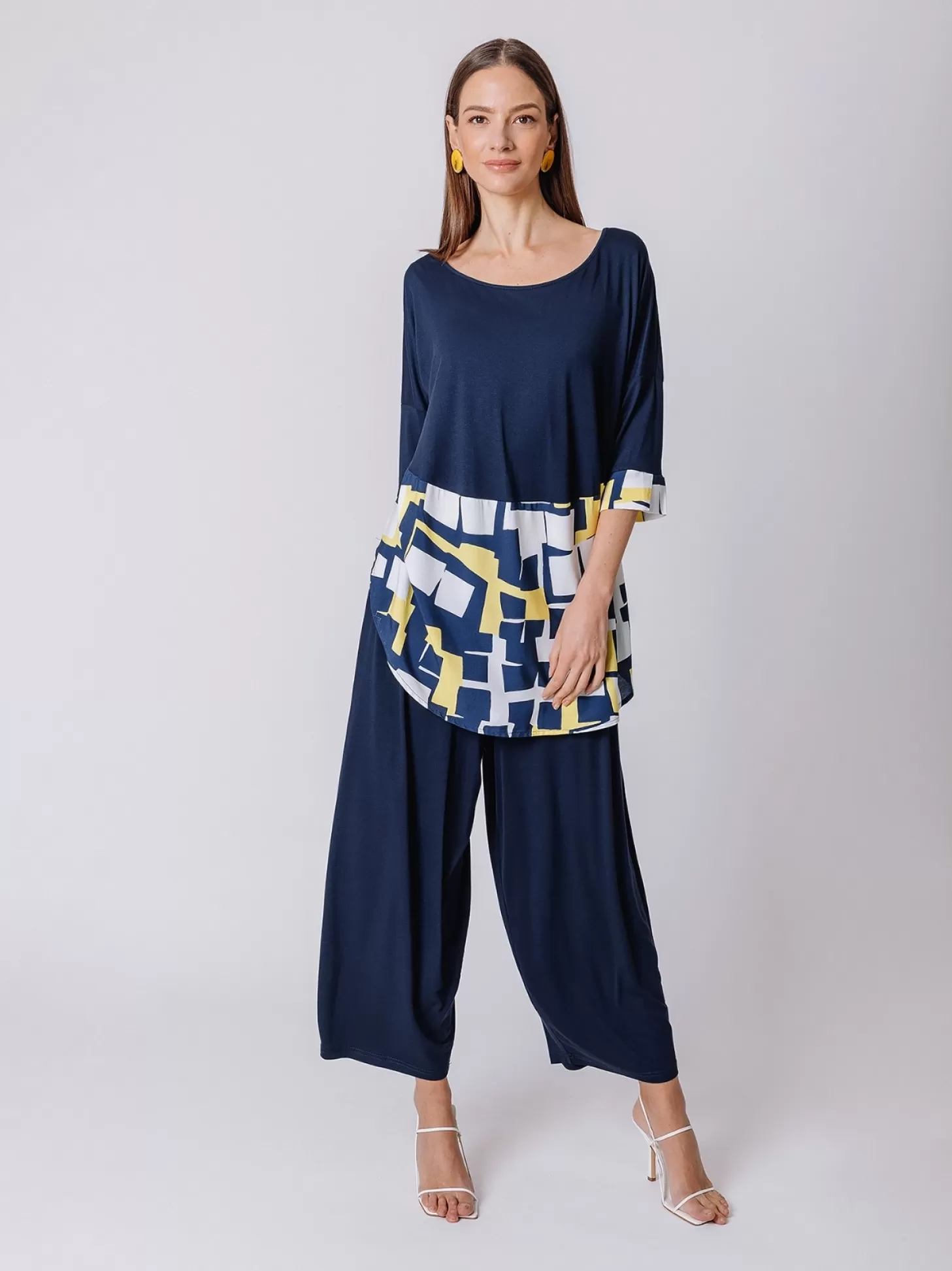 Women Martino Midali Oversize T-Shirt With Optical Print