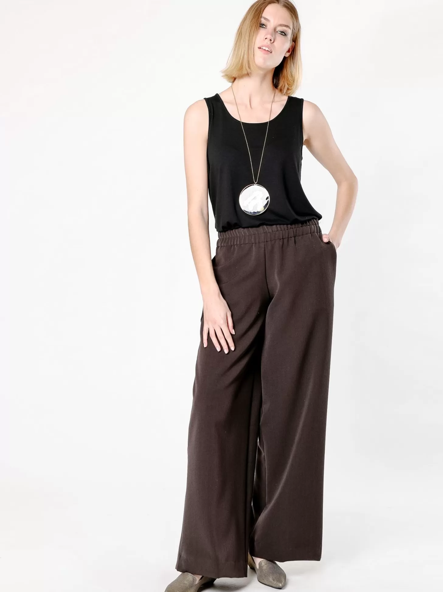 Women Martino Midali Pantalone Clown Marrone