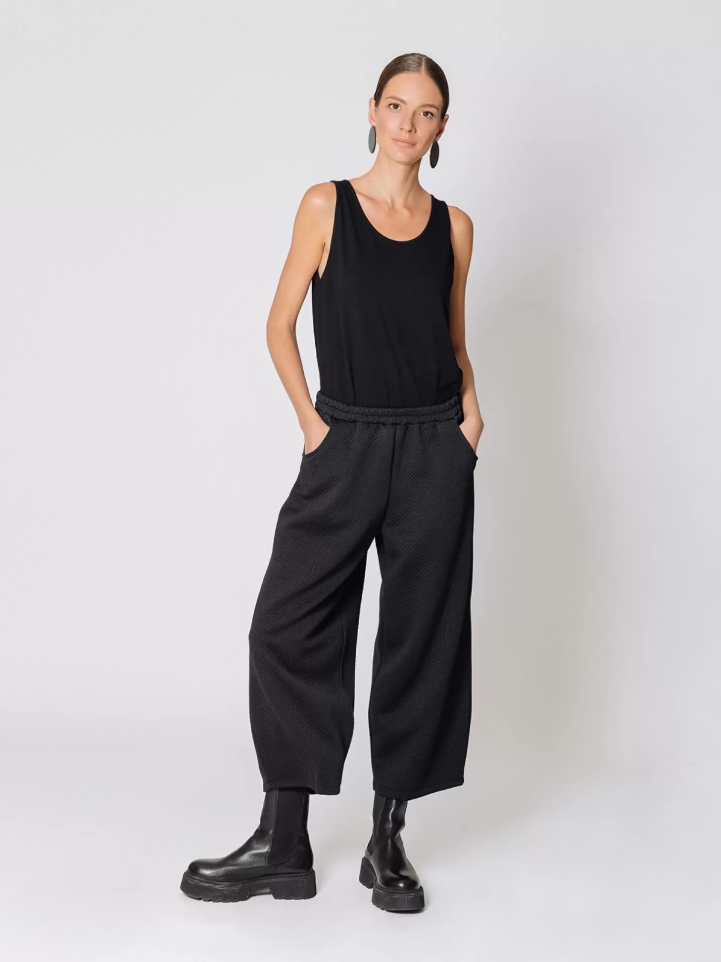 Women Martino Midali Pantalone Cropped Matelasse