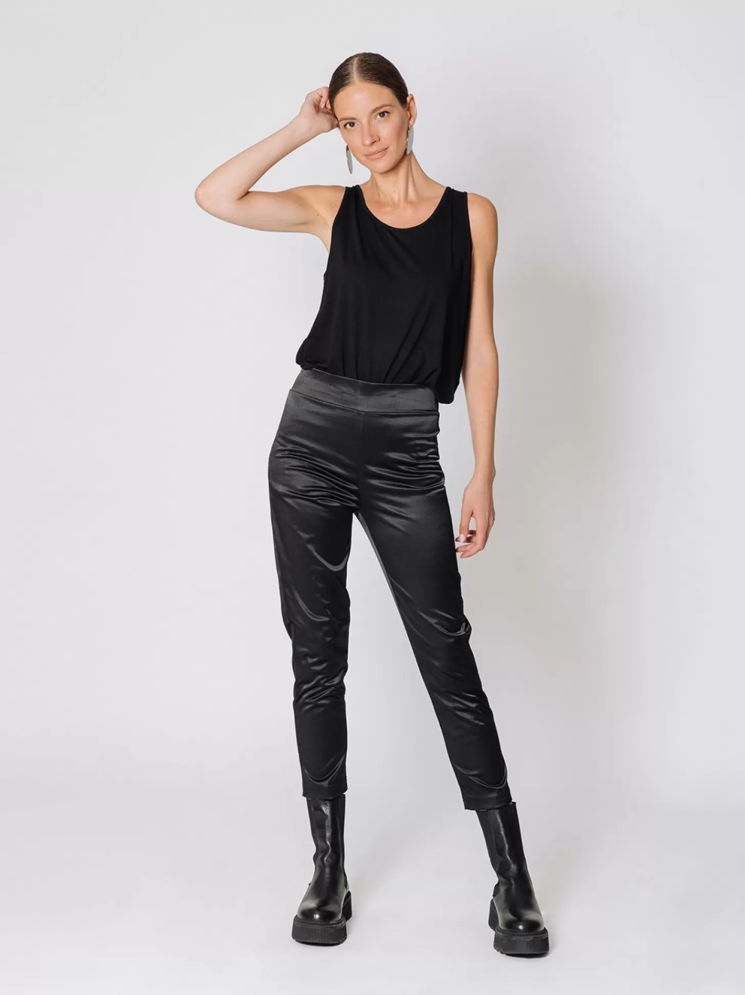 Women Martino Midali Pantaloni Skinny Lucidi