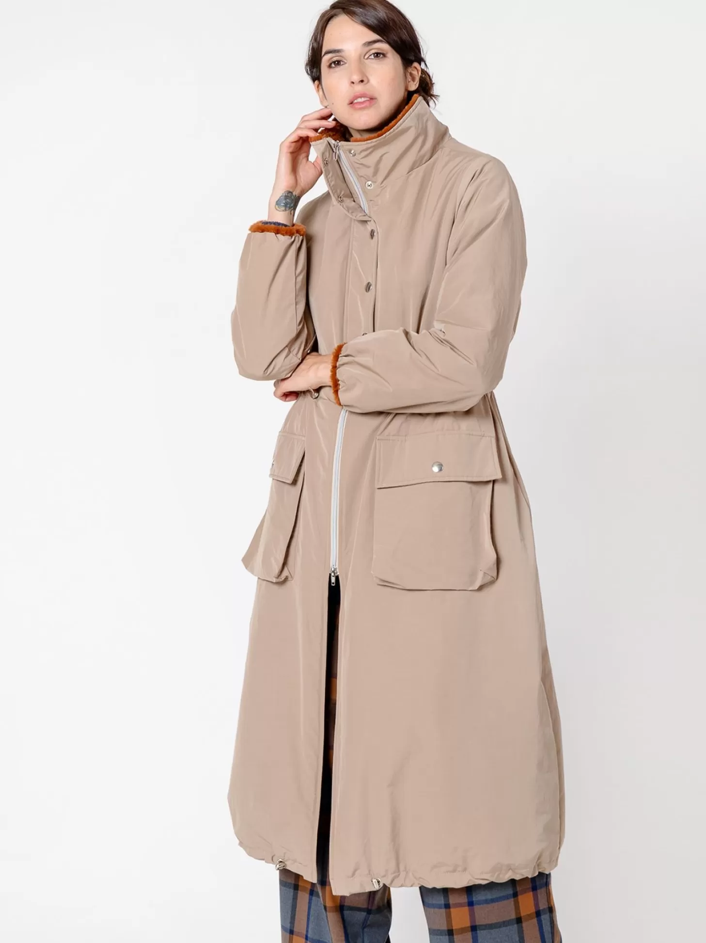 Women Martino Midali Parka Con Ecopelliccia Interna