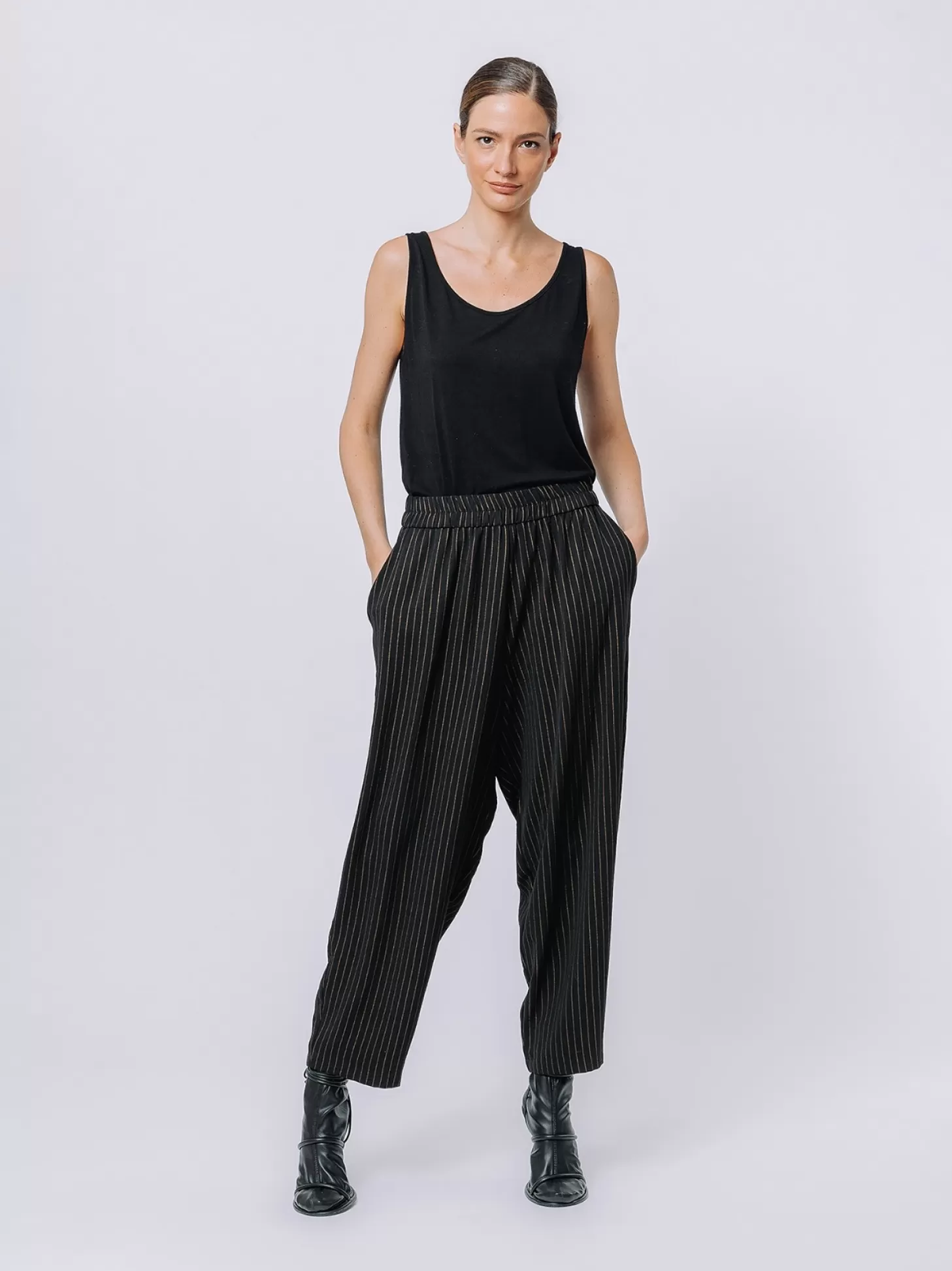 Women Martino Midali Pinstriped Trousers