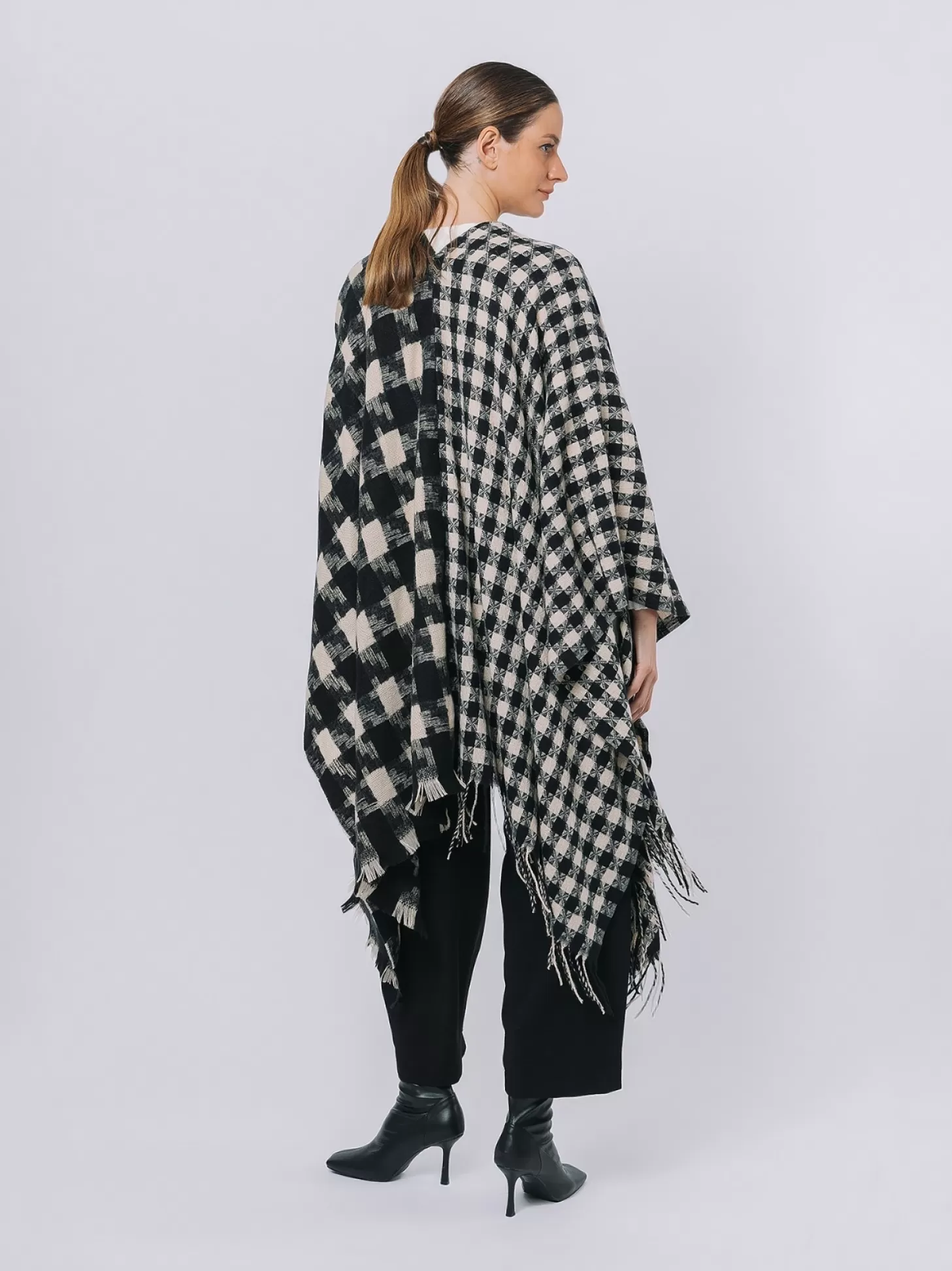 Women Martino Midali Poncho Double Layer