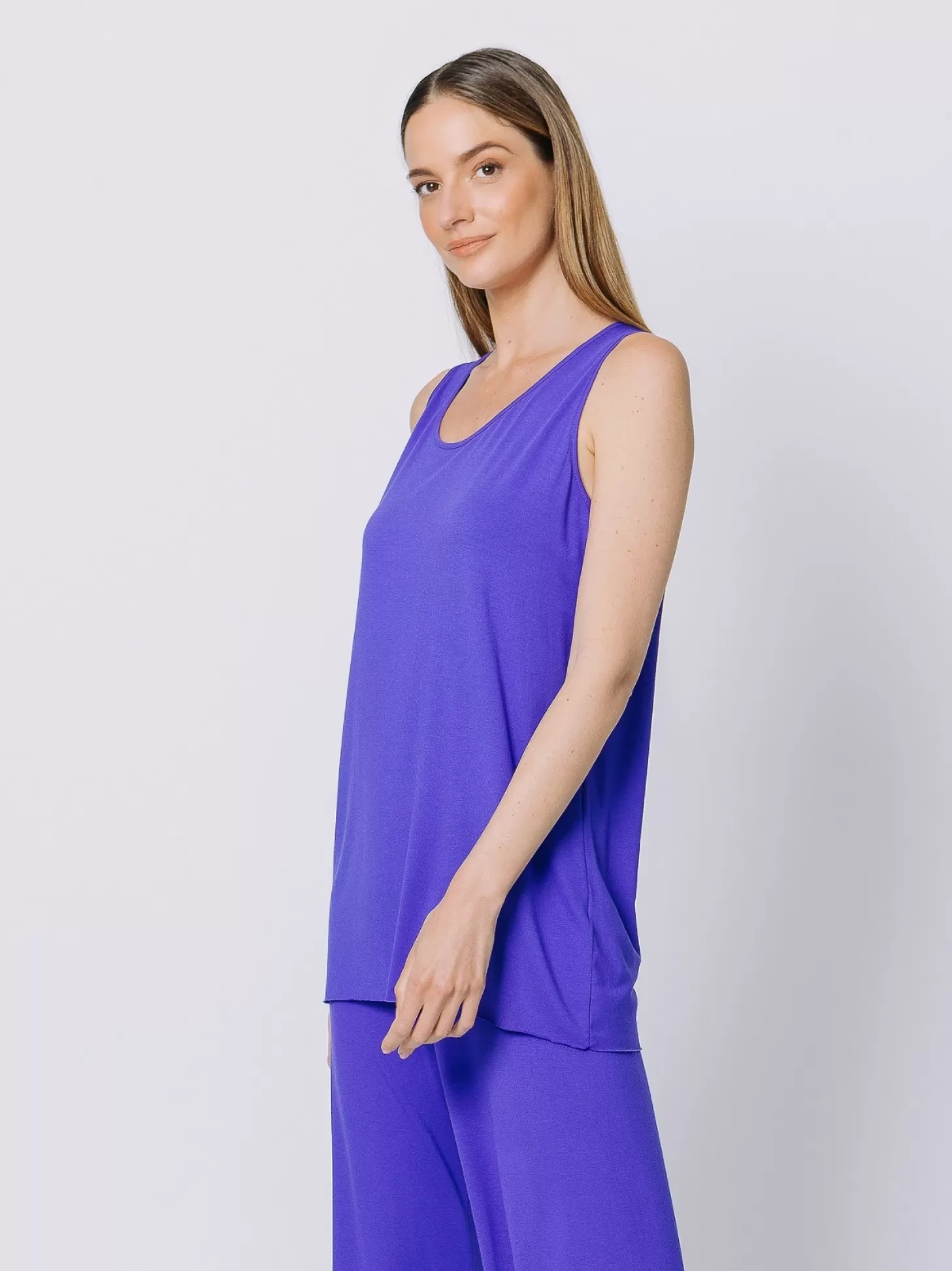 Women Martino Midali Purple Tank Top