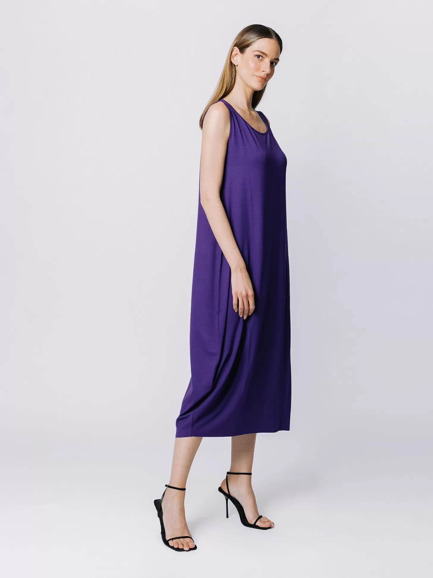 Women Martino Midali Purple Tank Top Dress