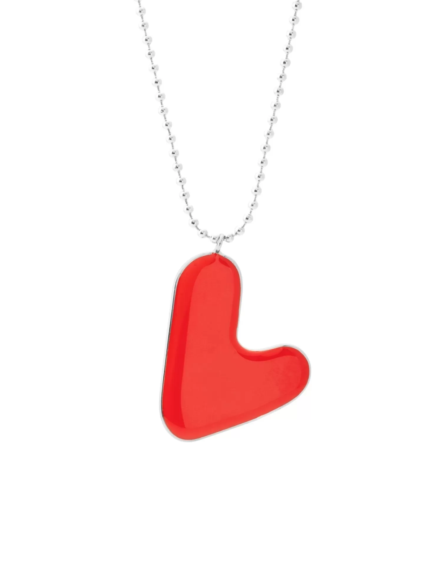 Women Martino Midali Red Heart Necklace