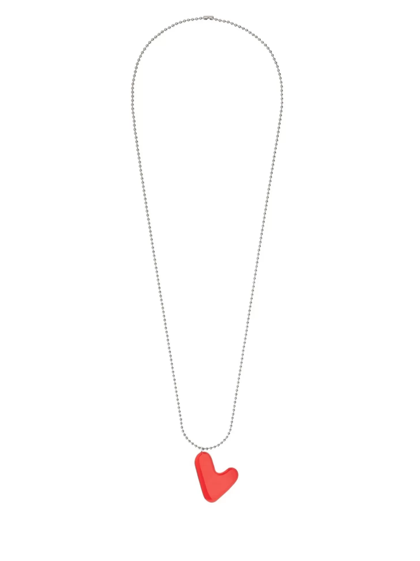 Women Martino Midali Red Heart Necklace