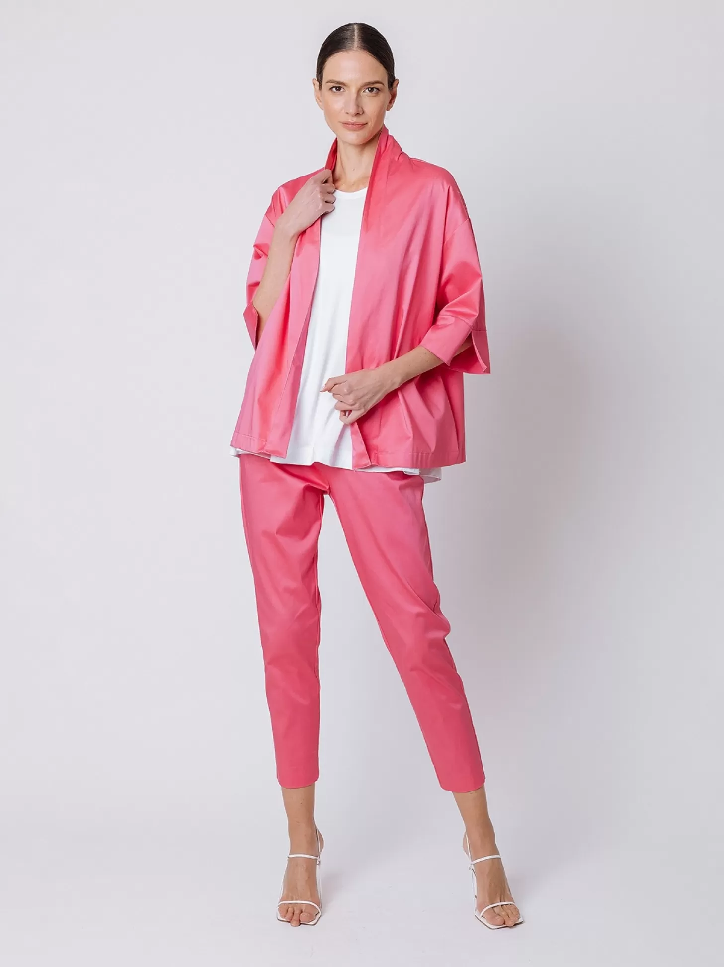 Women Martino Midali Satin Kimono Jacket