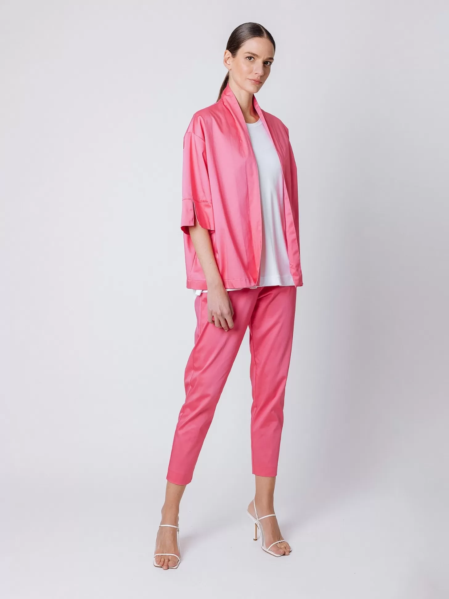 Women Martino Midali Satin Kimono Jacket