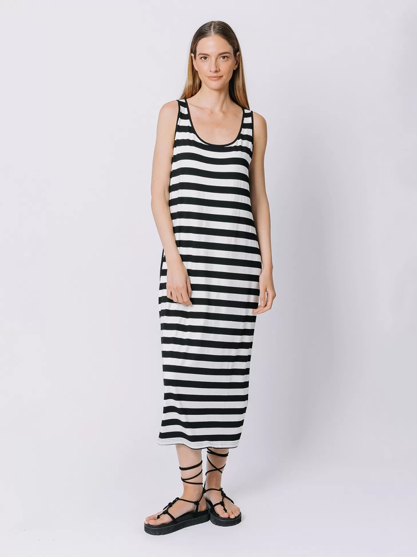 Women Martino Midali Tank Maxi Dress With Stripes