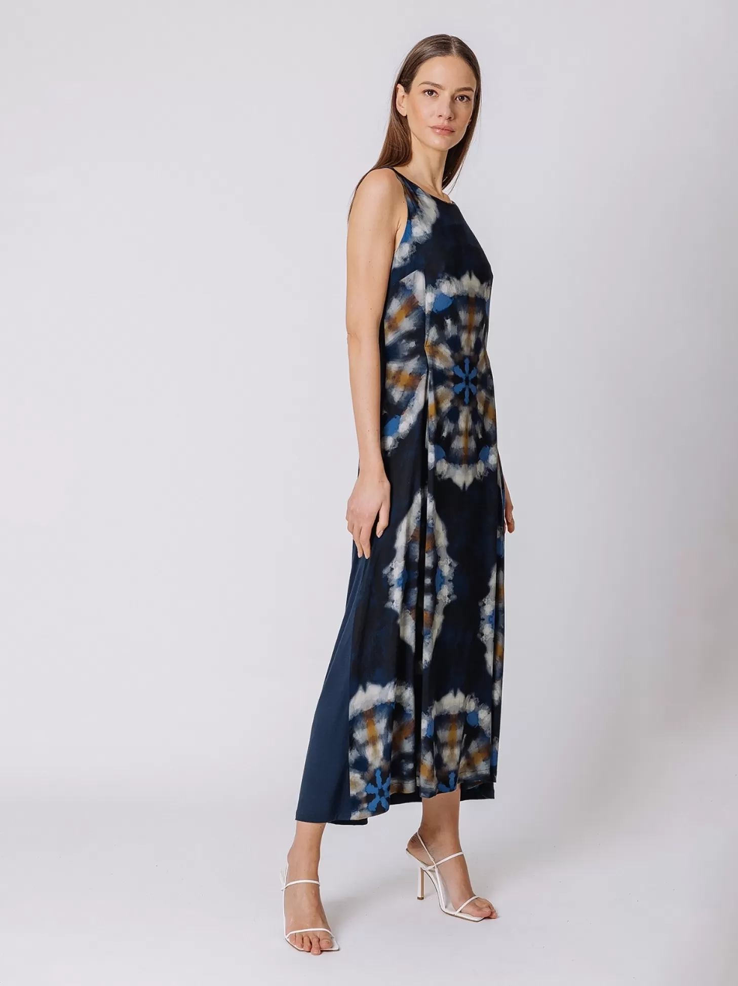 Women Martino Midali Tie Dye Bi-Material Dress