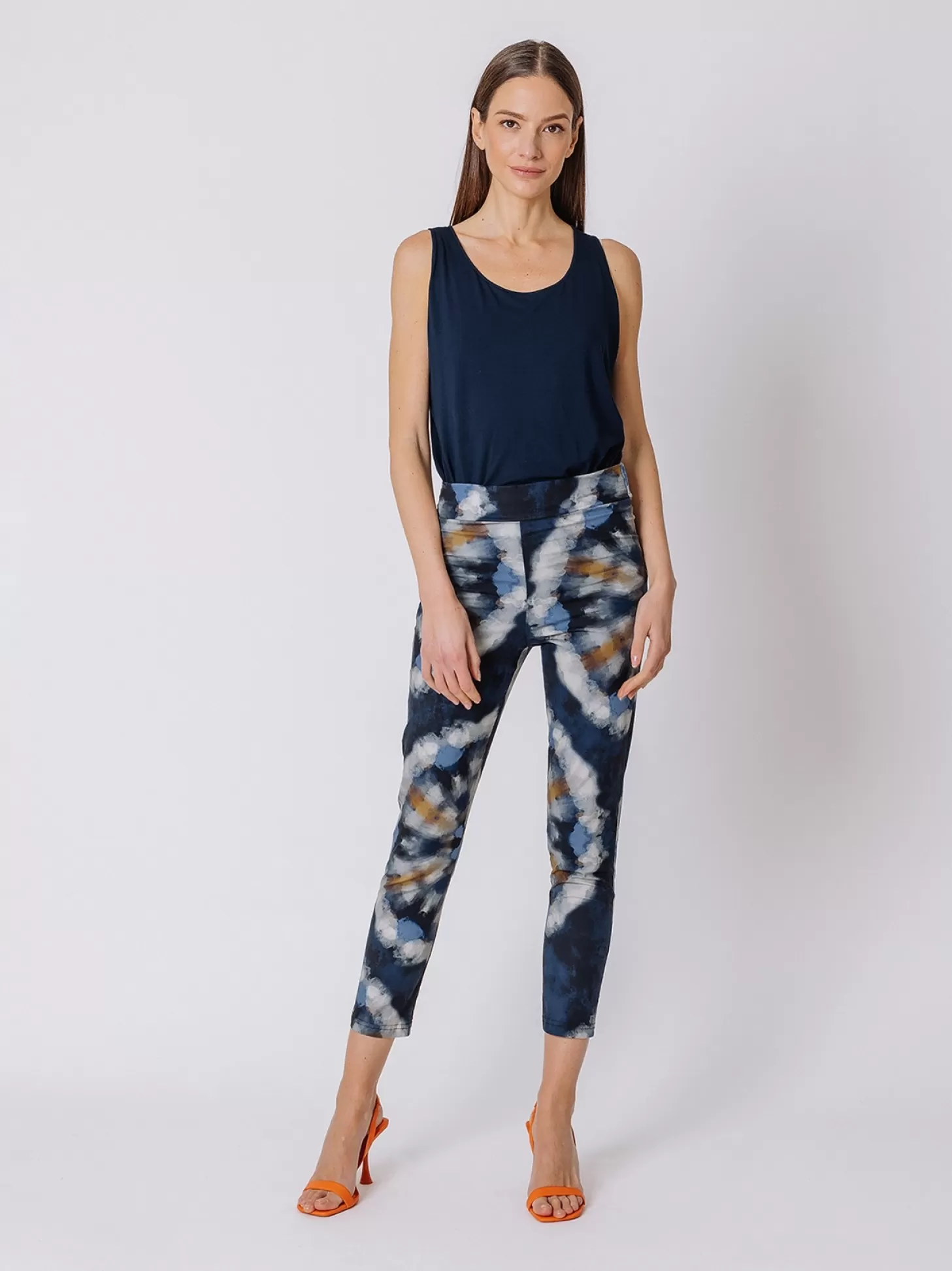 Women Martino Midali Tie Dye Skinny Trousers