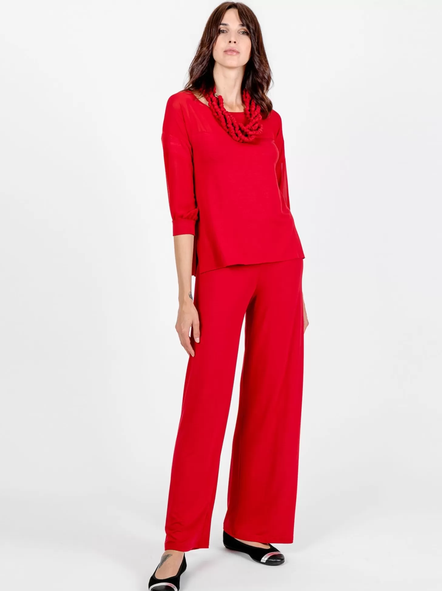 Women Martino Midali T-Shirt Con Dettagli Chiffon
