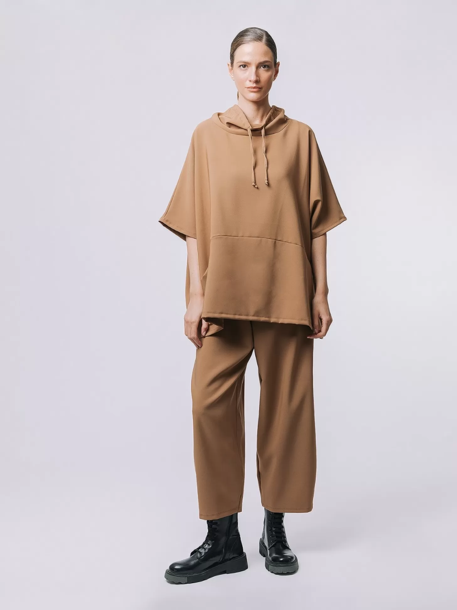 Women Martino Midali Ultralight Oversize Hooded Shirt