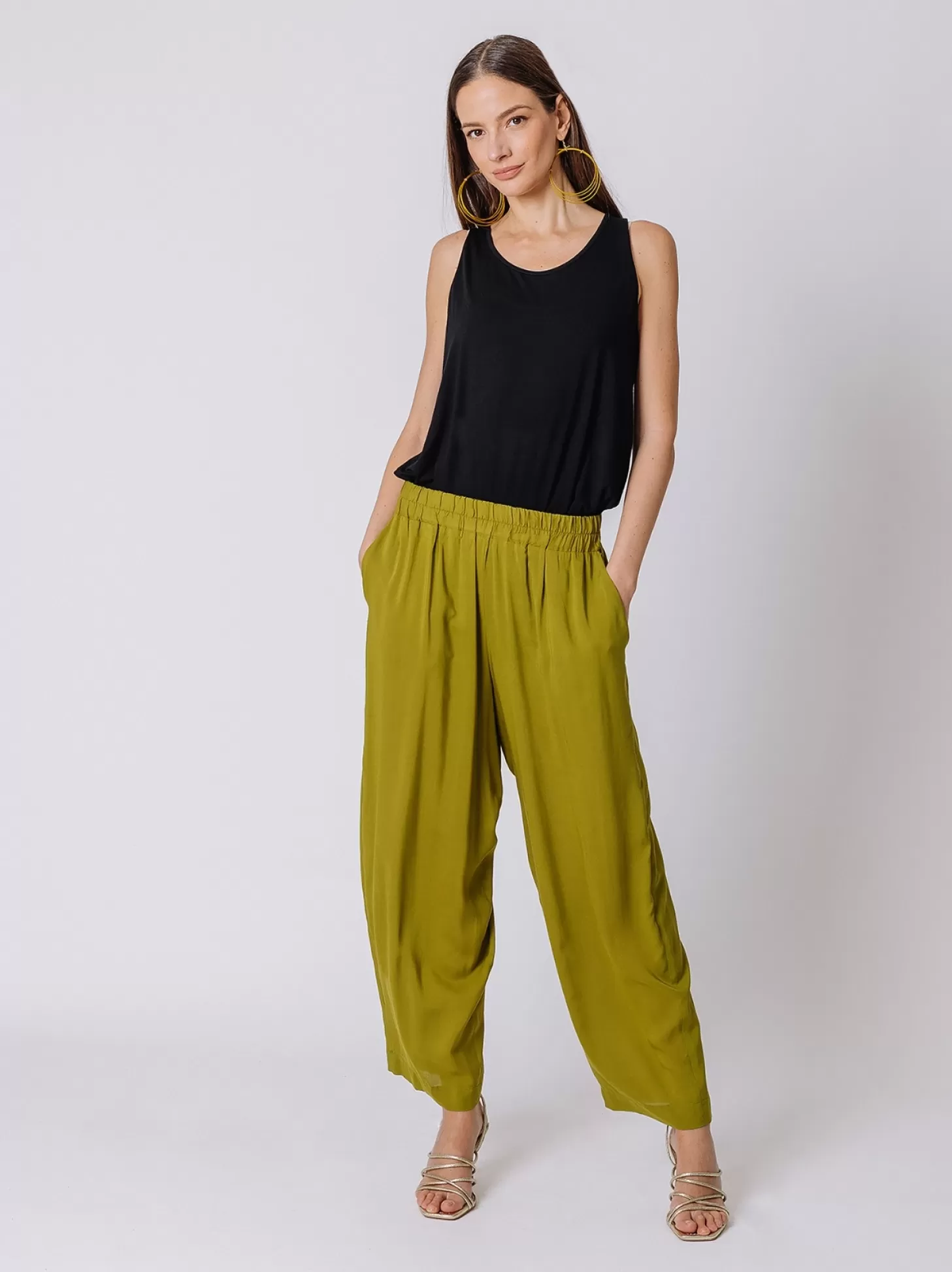 Women Martino Midali Viscose Gaucho Trousers