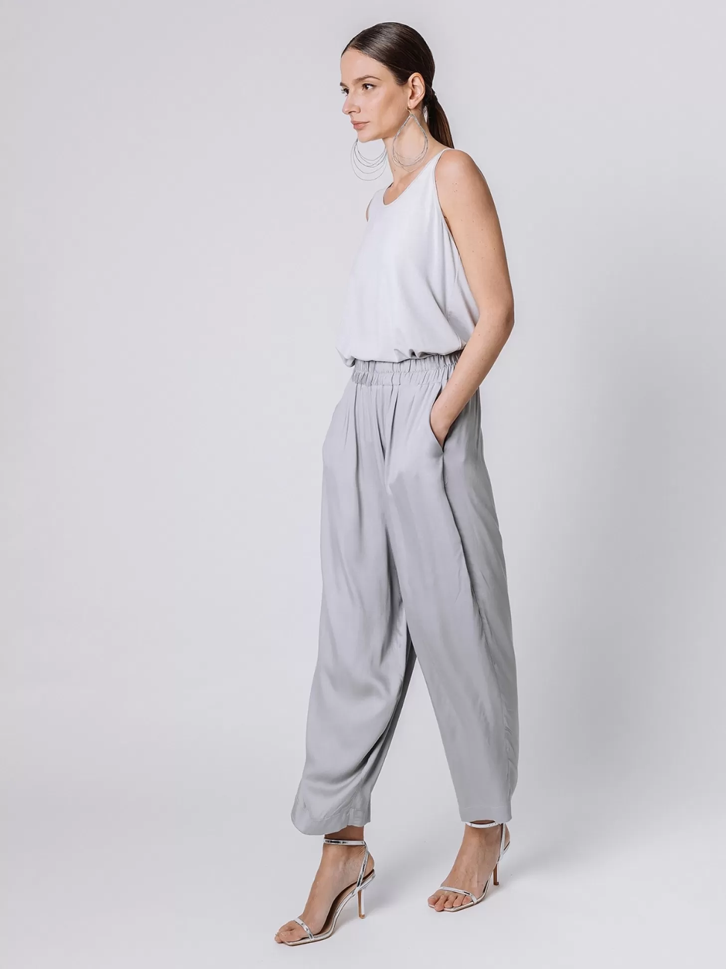 Women Martino Midali Viscose Gaucho Trousers