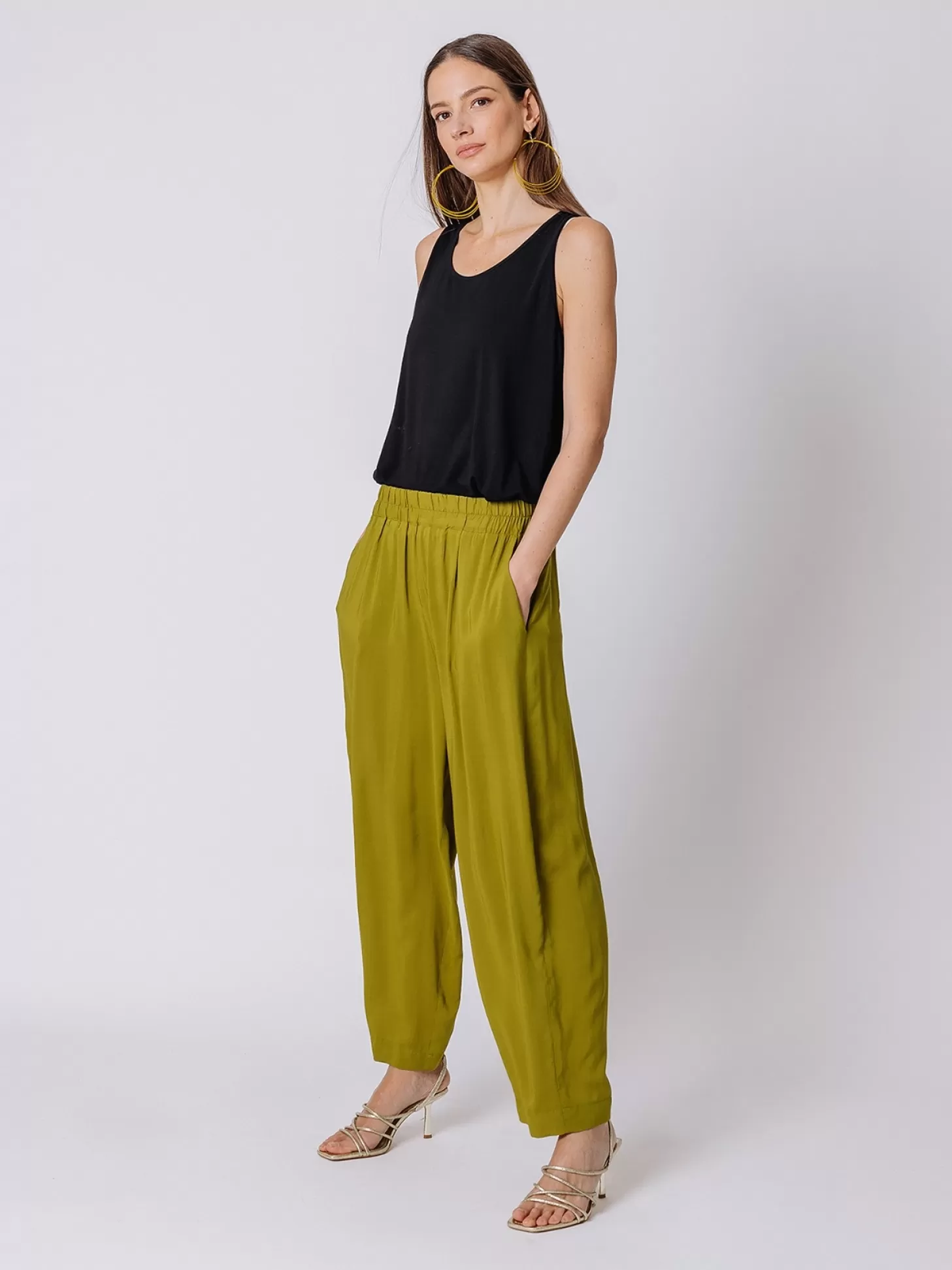 Women Martino Midali Viscose Gaucho Trousers