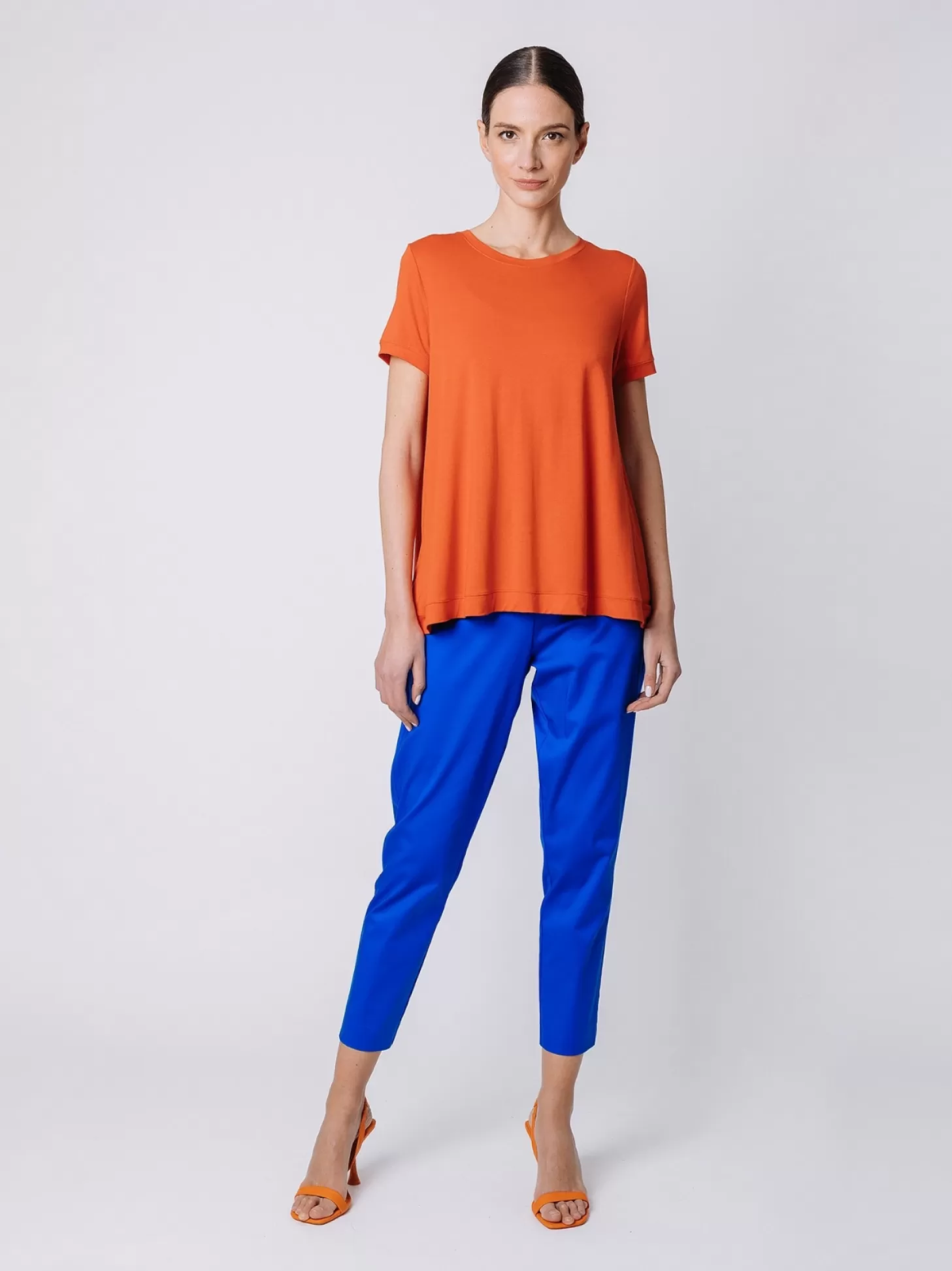 Women Martino Midali Viscose Jersey Flared T-Shirt