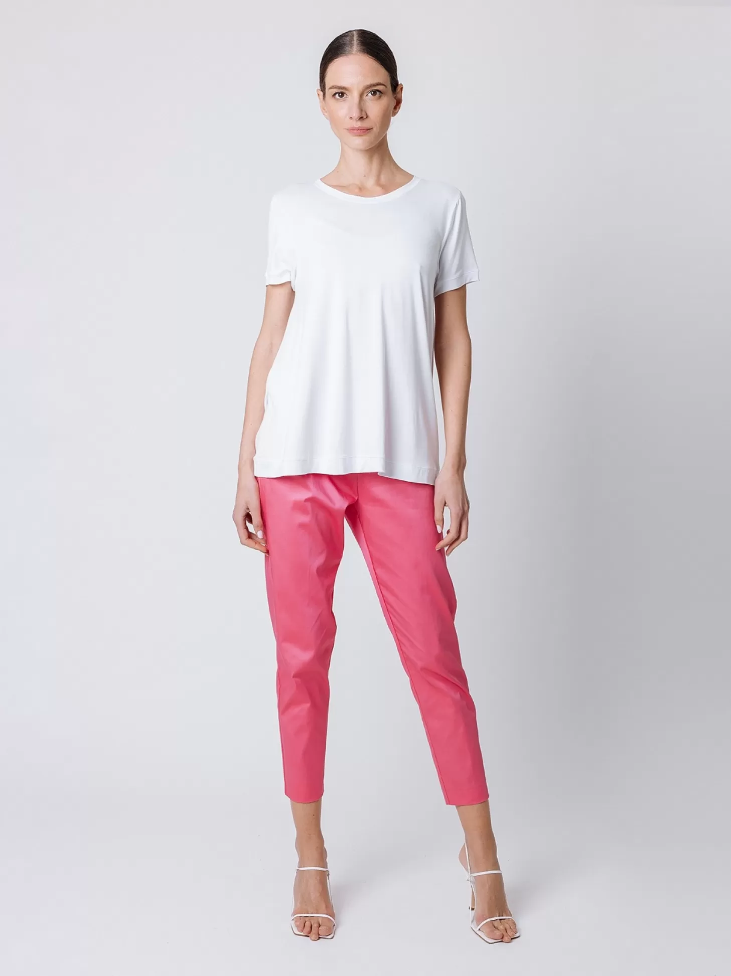 Women Martino Midali Viscose Jersey Flared T-Shirt