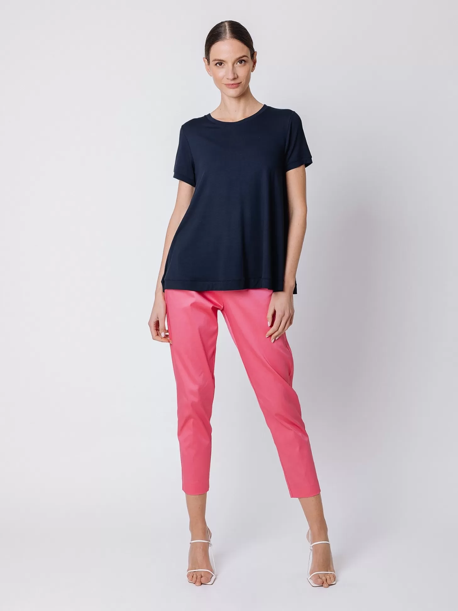 Women Martino Midali Viscose Jersey Flared T-Shirt