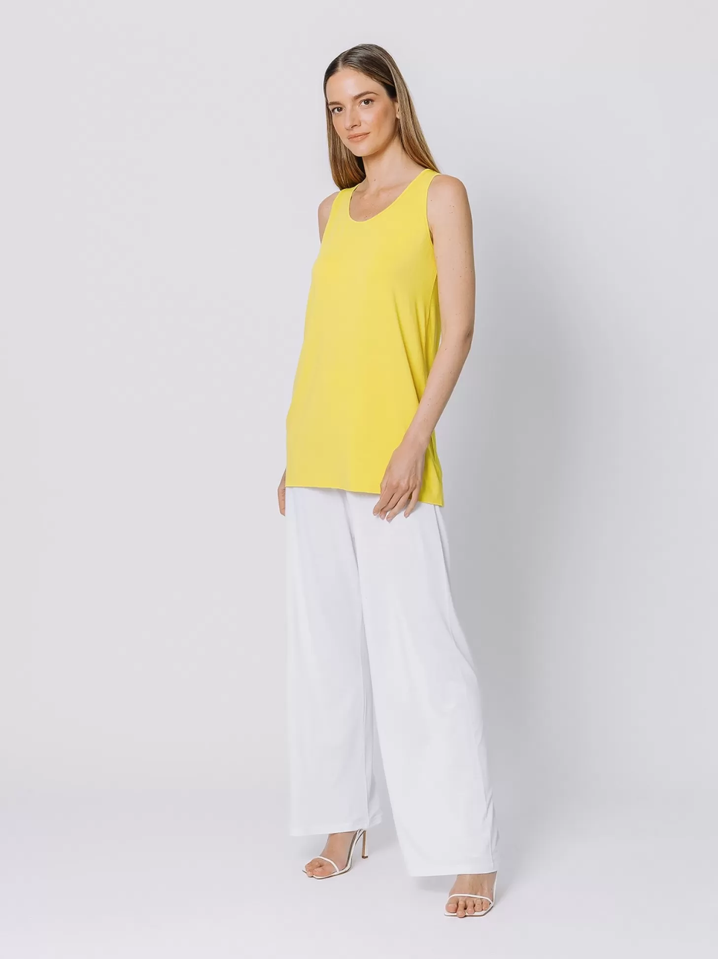 Women Martino Midali Yellow Tank Top