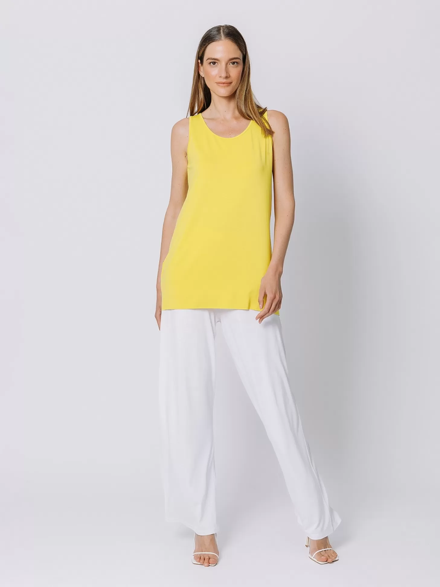 Women Martino Midali Yellow Tank Top